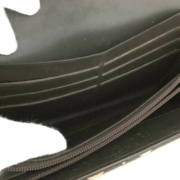 CELINE Macadam C Canvas Long Bifold Wallet Brown/2BB3593 - Picture 7 of 8